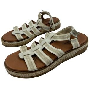 Lucky Brand Emliey Sz 10M/42 Espadrille Sandals Rope Strap Platform Ankle Strap